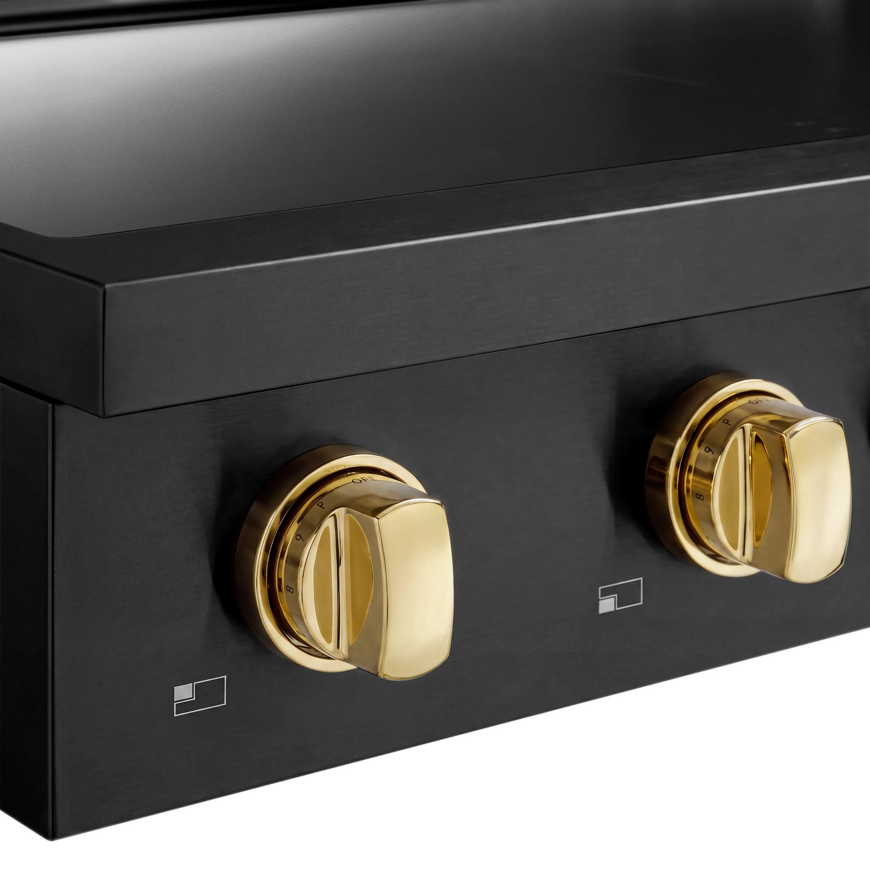 ZLINE Autograph Edition 30-Inch Paramount Induction Rangetop with 4 Element Cooktop in Black Stainless Steel and Polished Gold Accents (SINRTBZ-30-G)