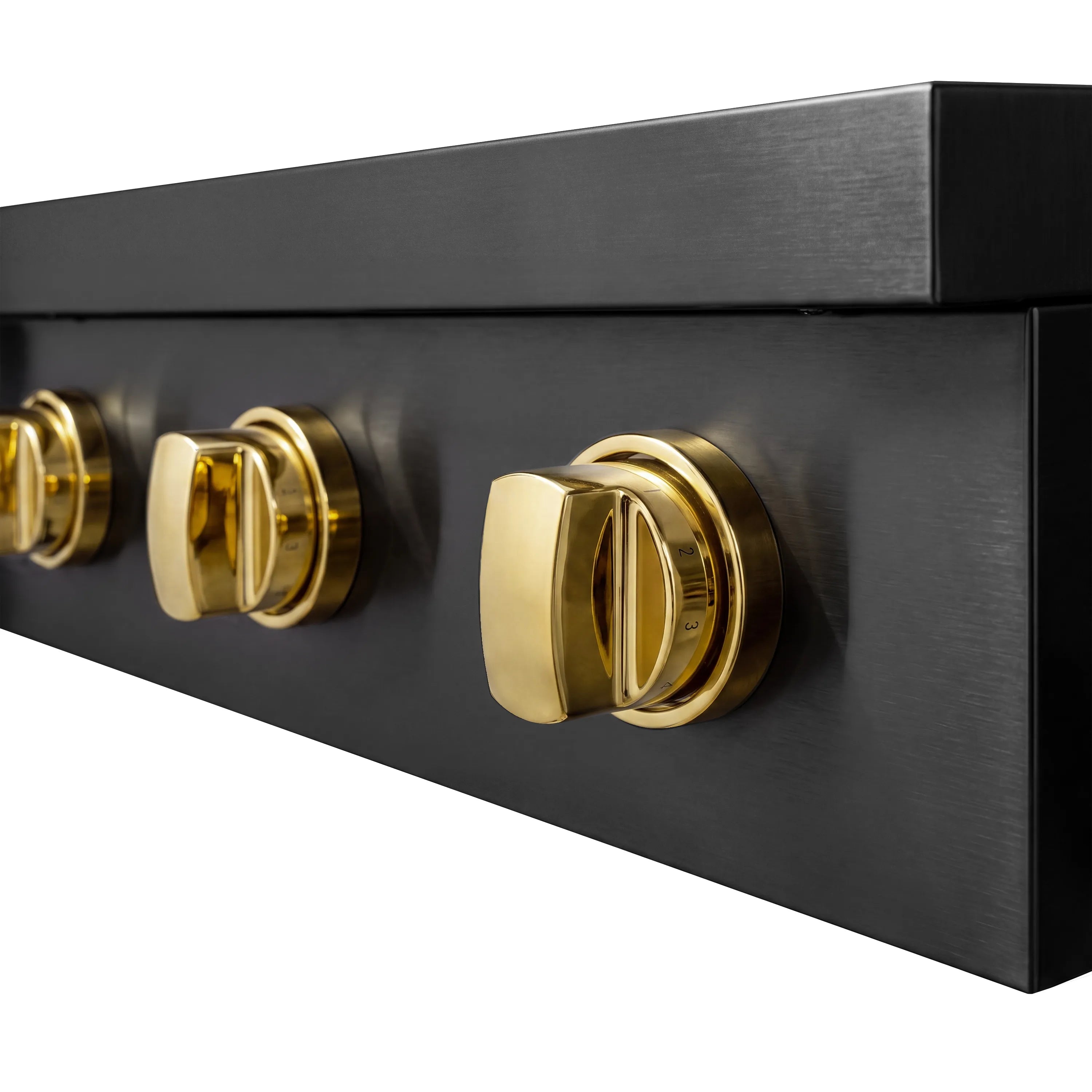 ZLINE Autograph Edition 30-Inch Paramount Induction Rangetop with 4 Element Cooktop in Black Stainless Steel and Polished Gold Accents (SINRTBZ-30-G)