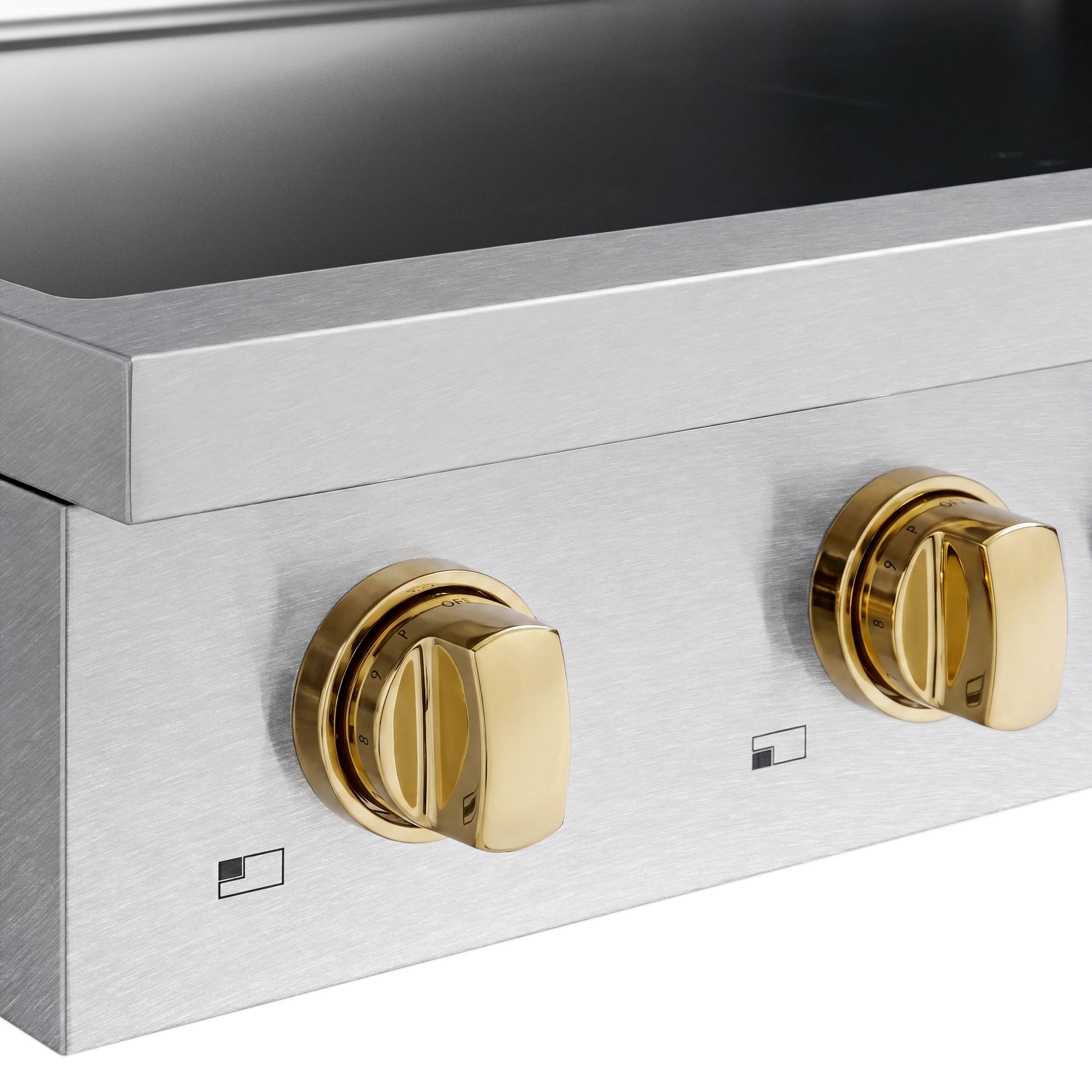 ZLINE Autograph Edition 30-Inch Paramount Induction Rangetop with 4 Element Cooktop in Satin Stainless Steel and Polished Gold Accents (SINRTSZ-30-G)