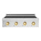 ZLINE Autograph Edition 30-Inch Paramount Induction Rangetop with 4 Element Cooktop in Satin Stainless Steel and Polished Gold Accents (SINRTSZ-30-G)
