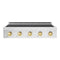 ZLINE Autograph Edition 36-Inch Paramount Induction Rangetop with 5 Element Cooktop in Satin Stainless Steel and Polished Gold Accents (SINRTSZ-36-G)