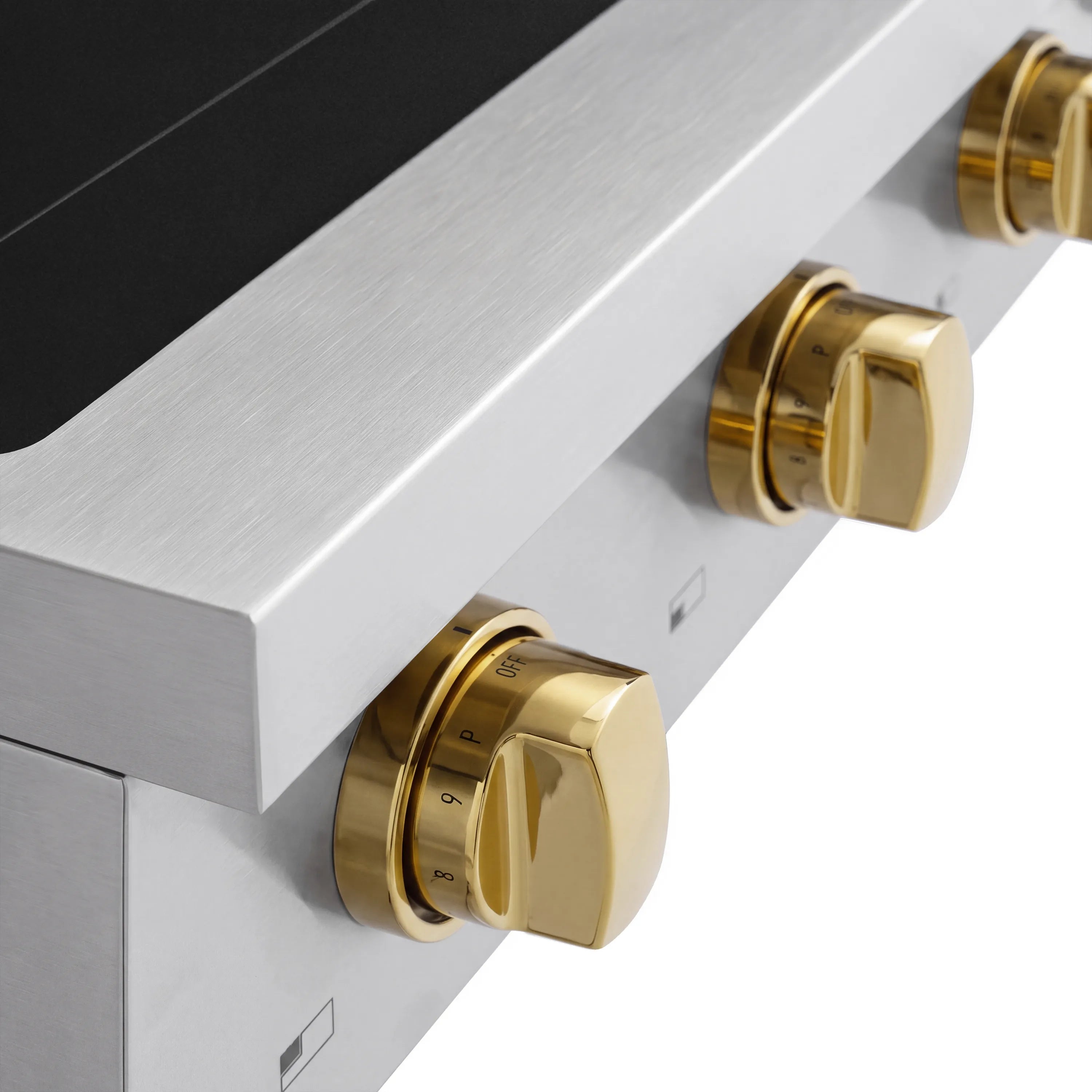 ZLINE Autograph Edition 30-Inch Paramount Induction Rangetop with 4 Element Cooktop in Stainless Steel and Polished Gold Accents (SINRTZ-30-G)