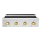 ZLINE Autograph Edition 30-Inch Paramount Induction Rangetop with 4 Element Cooktop in Stainless Steel and Polished Gold Accents (SINRTZ-30-G)