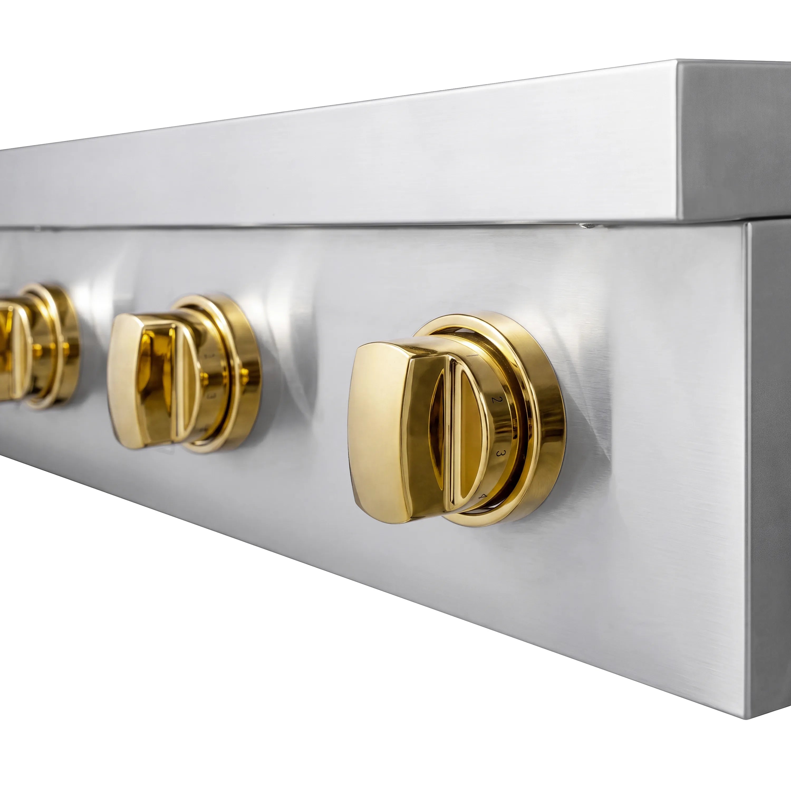 ZLINE Autograph Edition 36-Inch Paramount Induction Rangetop with 5 Element Cooktop in Stainless Steel and Polished Gold Accents (SINRTZ-36-G)