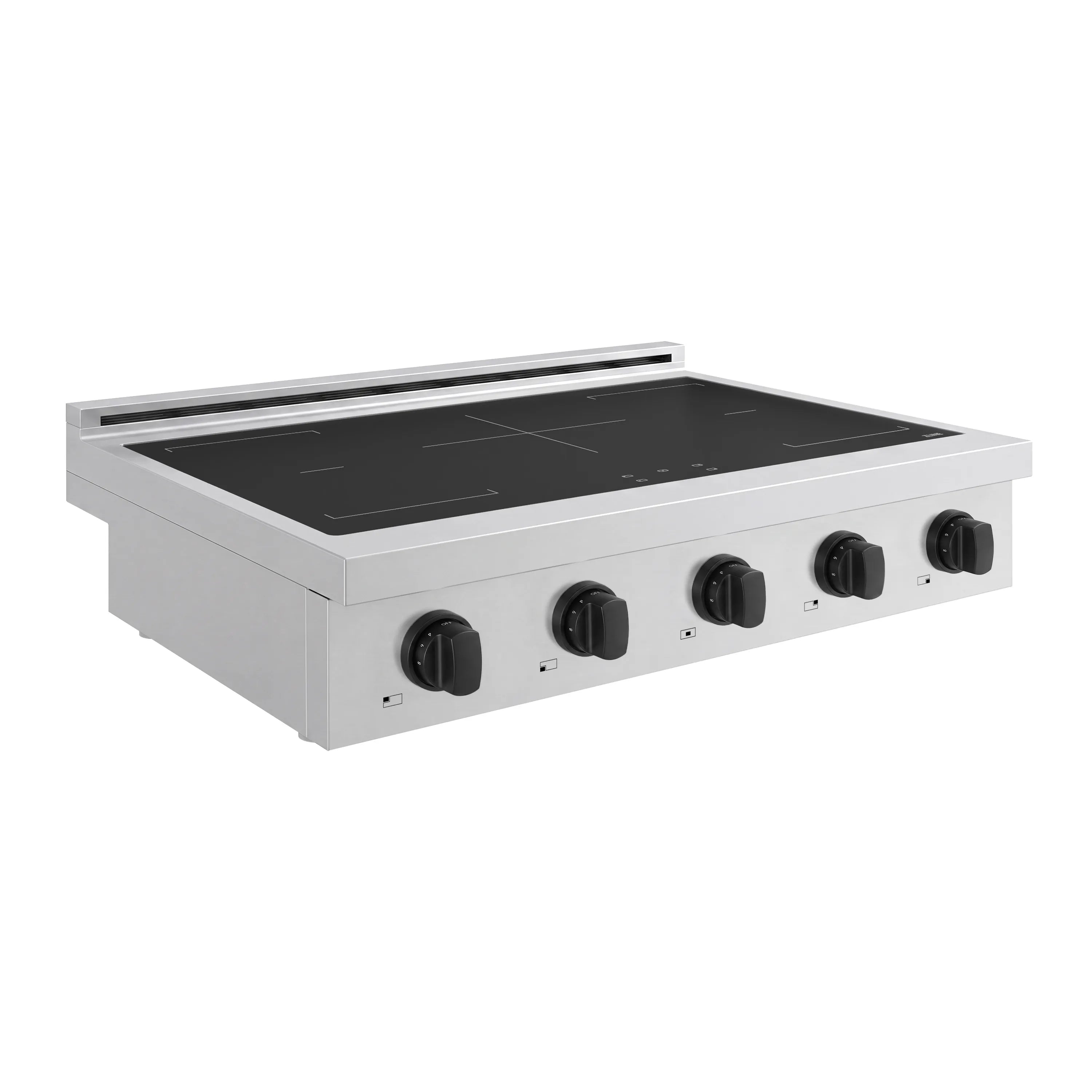 ZLINE Autograph Edition 36-Inch Paramount Induction Rangetop with 5 Element Cooktop in Stainless Steel and Matte Black Accents (SINRTZ-36-MB)