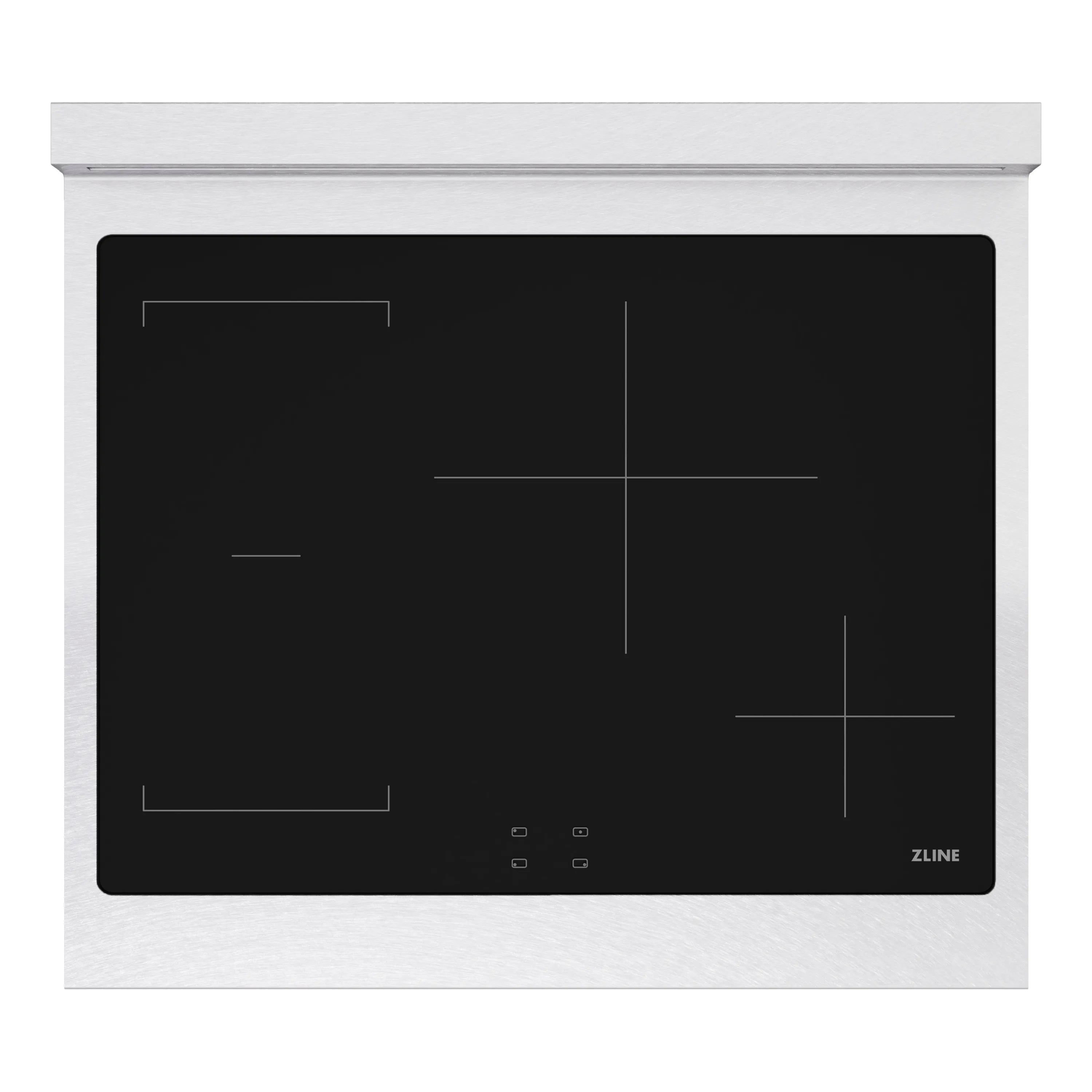 ZLINE Autograph Edition 30-Inch Paramount Induction Rangetop with 4 Element Cooktop in Satin Stainless Steel and Polished Gold Accents (SINRTSZ-30-G)