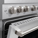 ZLINE 36-Inch 5.2 cu. ft. Paramount Dual Fuel Range with 6 Burner DuoPro™ Cooktop and Electric Convection Oven in Satin Stainless Steel (PSDRS-36)