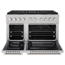 ZLINE 48-Inch 6.7 cu. ft. Paramount Dual Fuel Range with 8 Burner DuoPro™ Cooktop and Dual Ovens in Satin Stainless Steel (PSDRS-48)