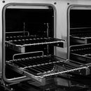 ZLINE Autograph Edition 48-Inch 6.7 cu. ft. Paramount Dual Fuel Range with 8 Burner DuoPro™ Cooktop and Dual Ovens in Satin Stainless Steel with White Matte Doors and Champagne Bronze Accents (PSDRSZ-WM-48-CB)