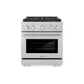 ZLINE 30-Inch 4.2 cu. ft. Paramount Gas Range with 4 Burner DuoPro™ Cooktop and Convection Gas Oven in Satin Stainless Steel (PSGRS-30)