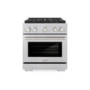 ZLINE 30-Inch 4.2 cu. ft. Paramount Gas Range with 4 Burner DuoPro™ Cooktop and Convection Gas Oven in Satin Stainless Steel (PSGRS-30)