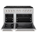 ZLINE 48-Inch 6.7 cu. ft. Paramount Gas Range with 8 Burner DuoPro™ Cooktop and Dual Ovens in Satin Stainless Steel (PSGRS-48)