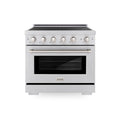 ZLINE 36-Inch, 5.2 Cu. Ft. Paramount Induction Range with 5 Element Cooktop and Electric Convection Oven in Satin Stainless Steel (SINRS-36)