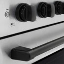 ZLINE Autograph Edition 24-Inch 3.2 Cu. Ft. Paramount Induction Range with 3 Element Cooktop and Electric Convection Oven in Satin Stainless Steel with Matte Black Accents (SINRSZ-24-MB)