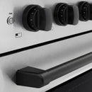 ZLINE Autograph Edition 36-Inch 5.2 Cu. Ft. Paramount Induction Range with 5 Element Cooktop and Electric Convection Oven in Satin Stainless Steel with Matte Black Accents (SINRSZ-36-MB)