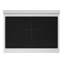 ZLINE Autograph Edition 36-Inch 5.2 Cu. Ft. Paramount Induction Range with 5 Element Cooktop and Electric Convection Oven in Satin Stainless Steel with Matte Black Accents (SINRSZ-36-MB)
