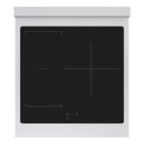 ZLINE Autograph Edition 24-Inch 3.2 Cu. Ft. Paramount Induction Range with 3 Element Cooktop and Electric Convection Oven in Satin Stainless Steel with White Matte Door and Matte Black Accents (SINRSZ-WM-24-MB)