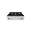 ZLINE 30-Inch Paramount Gas Rangetop with 4 Burner DuoPro™ Cooktop in Satin Stainless Steel (PSRTS-30)