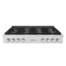 ZLINE 48-Inch Paramount Gas Rangetop with 8 Burner DuoPro™ Cooktop in Satin Stainless Steel (PSRTS-48)