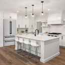 ZLINE 3-Piece Appliance Package - 30-Inch Gas Range, Refrigerator, and Dishwasher in Stainless Steel with Matte Black Accents