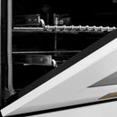 ZLINE Legacy Series Autograph Edition 36-inch Dual Fuel Range with Gas Stove and 4.6 Cu. Ft. Electric Oven in Fingerprint Resistant Satin Stainless Steel with White Matte Door and Champagne Bronze Accents (RASZ-WM-36-CB)