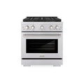 ZLINE 30-Inch 4.2 cu. ft. Paramount Dual Fuel Range with 4 Burner DuoPro™ Cooktop and Electric Convection Oven in Stainless Steel (PSDR30)