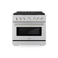 ZLINE 36-Inch 5.2 cu. ft. Paramount Dual Fuel Range with 6 Burner DuoPro™ Cooktop and Electric Convection Oven in Stainless Steel (PSDR36)