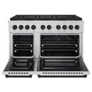 ZLINE Autograph Edition 48-Inch 6.7 cu. ft. Paramount Dual Fuel Range with 8 Burner DuoPro™ Cooktop and Dual Ovens in Stainless Steel and Matte Black Accents (PSDRZ-48-MB)