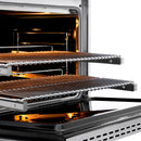 ZLINE Autograph 36-Inch Paramount Dual Fuel Range in Stainless Steel with Nickel Helix Handle (SDRZ-36-KPN)
