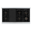 ZLINE Autograph 48-Inch Paramount Dual Fuel Range in Stainless Steel with Bronze Helix Handles (SDRZ-48-KCB)