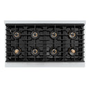 ZLINE Autograph 48-Inch Paramount DuoPro Dual Fuel Range in Stainless Steel with Bronze Helix Handles (PSDRZ-48-KCB)