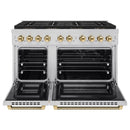 ZLINE Autograph 48-Inch Paramount DuoPro Dual Fuel Range in Stainless Steel with Gold Helix Handles (PSDRZ-48-KG)