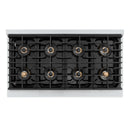 ZLINE Autograph 48-Inch Paramount DuoPro Dual Fuel Range in Stainless Steel with Gold Helix Handles (PSDRZ-48-KG)