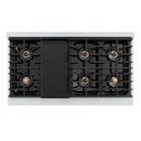 ZLINE Autograph 48-Inch Paramount DuoPro Dual Fuel Range in Stainless Steel with Nickel Helix Handles (PSDRZ-48-KPN)