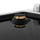 ZLINE 30-Inch Gas Cooktop with 4 Gas Brass Burners and Black Porcelain Top (RC-BR-30-PBT)