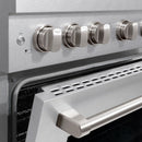 ZLINE 48-Inch 6.7 cu. ft. Paramount Double Oven Dual Fuel Range with 8 Burner Gas Cooktop in Satin Stainless Steel (SDRS-48)