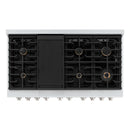 ZLINE 48-Inch Paramount Gas Range with 8 Gas Brass Burners and 6.7 cu. ft. Gas Double Oven in Stainless Steel (SGR-BR-48)