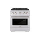 ZLINE Appliance Package - 30-Inch Stainless Steel Gas Range, Modern Over The Range Microwave and Tall Tub Dishwasher (3KP-SGROTR30-DWV)
