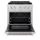 ZLINE 30-Inch Paramount Gas Range with 4 Burner and  4.2 cu. ft. Convection Gas Oven in Stainless Steel (SGR30)
