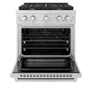 ZLINE 2-Piece Appliance Package - 30-Inch Gas Range and Over-the-Range Microwave in Stainless Steel (2KP-SGROTR30)