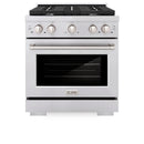 ZLINE Appliance Package - 30-Inch Stainless Steel Gas Range, Modern Over The Range Microwave and Tall Tub Dishwasher (3KP-SGROTR30-DWV)