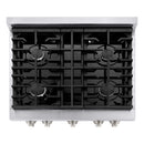 ZLINE 30-Inch Paramount Gas Range with 4 Burner and  4.2 cu. ft. Convection Gas Oven in Stainless Steel (SGR30)