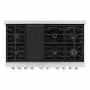 ZLINE 4-Piece Appliance Package - 48-Inch Gas Range, Tall Tub Dishwasher, Microwave Drawer & Convertible Wall Mount Hood (4KP-SGRRH48-MWDWV)