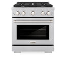 ZLINE 30-Inch Paramount Gas Range with 4 Burner and 4.2 cu. ft. Convection Gas Oven in Satin Stainless Steel (SGRS-30)