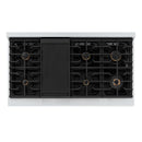 ZLINE Autograph 48-Inch Paramount Gas Range in Stainless Steel with Champagne Bronze Helix Handles (SGRZ-48-KCB)