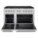 ZLINE Autograph 48-Inch Paramount Gas Range in Stainless Steel with Polished Nickel Helix Handles (SGRZ-48-KPN)