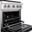 ZLINE 30-Inch 4.2 cu. ft. Paramount Gas Range with 4 Burner DuoPro™ Cooktop and Convection Gas Oven with Black Matte Door (PSGR-BLM-30)