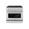 ZLINE 36-Inch 5.2 cu. ft. Paramount Gas Range with 6 Burner DuoPro™ Cooktop and Convection Gas Oven in Stainless Steel (PSGR36)