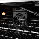 ZLINE Autograph Edition 48-Inch 6.7 cu. ft. Paramount Gas Range with 8 Burner DuoPro™ Cooktop and Dual Ovens with Black Matte Doors and Polished Gold Accents (PSGRZ-BLM-48-G)