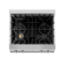 ZLINE 30-Inch Porcelain Gas Stovetop with 4 Gas Brass Burners (RT-BR-30)